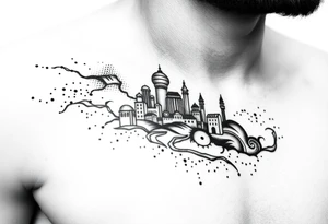 city of 
Atlantis tattoo idea