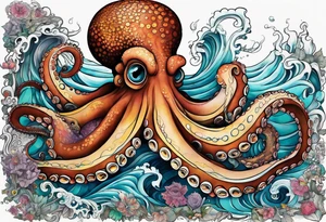 Octopus, bridge, drugs tattoo idea