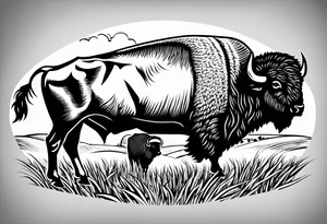 The state of Nebraska and Kansas. Inside of Nebraska I want the Nebraska "N" and a buffalo head, inside of Kansas I want wheat fields and a sunset tattoo idea