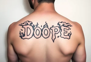 Dope spelled out in smoke
Clouds tattoo idea