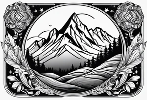 mountain climber tattoo idea