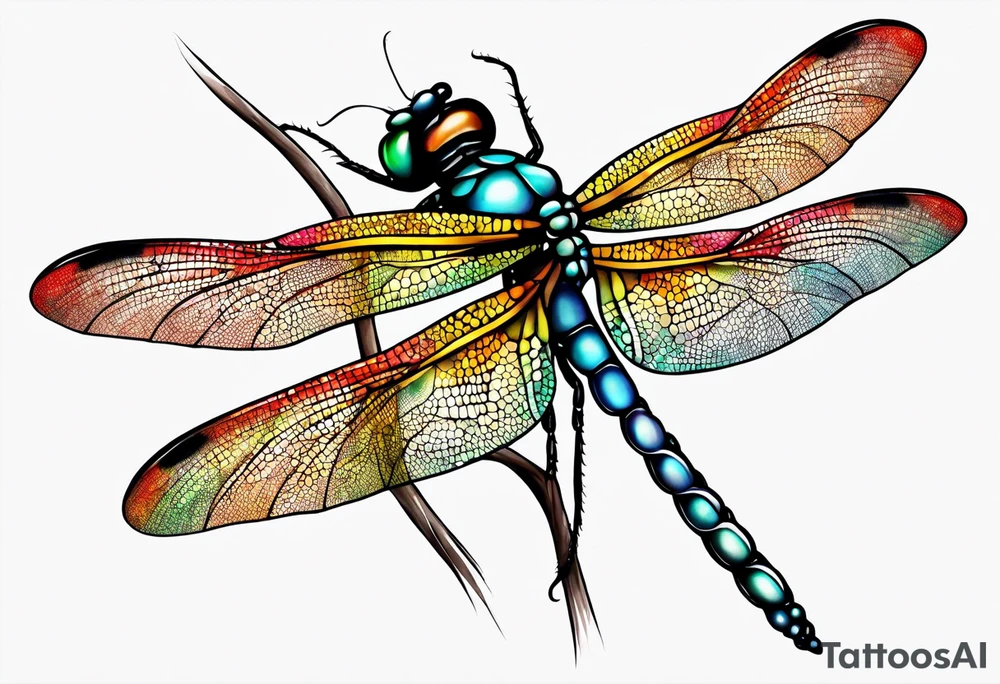 Dragonfly with infinity symbol tattoo idea