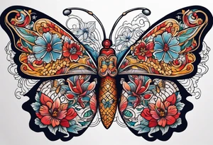 human lungs from butterflies tattoo idea