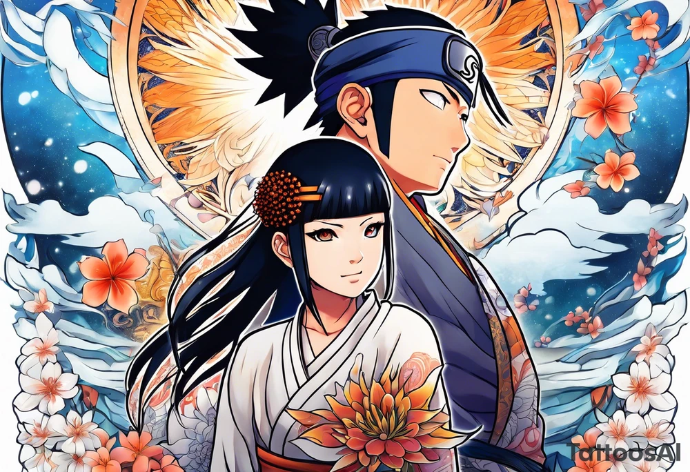 Hinata and hanabi from Naruto tattoo idea