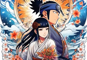 Hinata and hanabi from Naruto tattoo idea