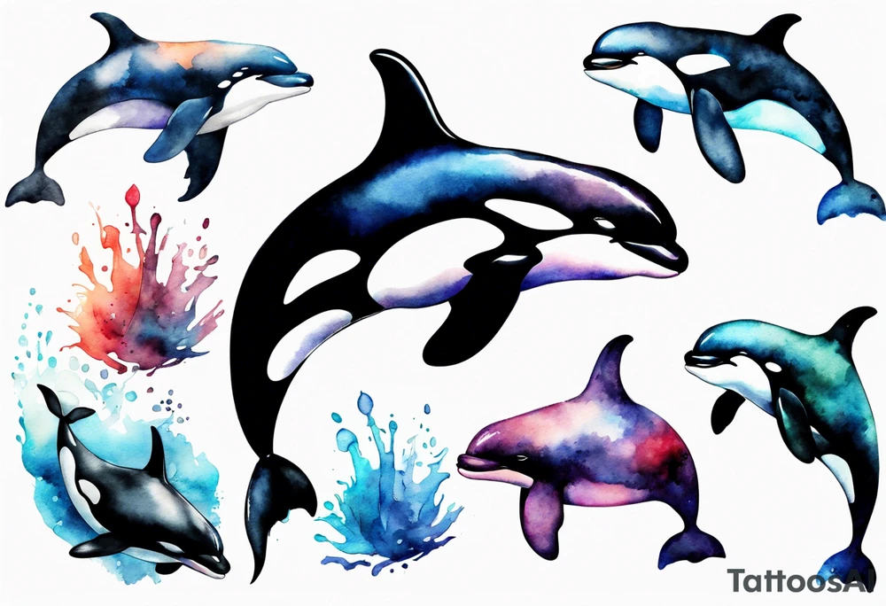Orca tattoo idea