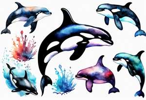 Orca tattoo idea