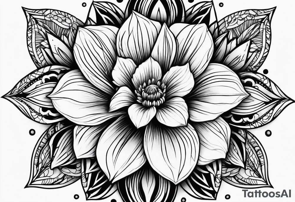 Faça uma flor tattoo idea