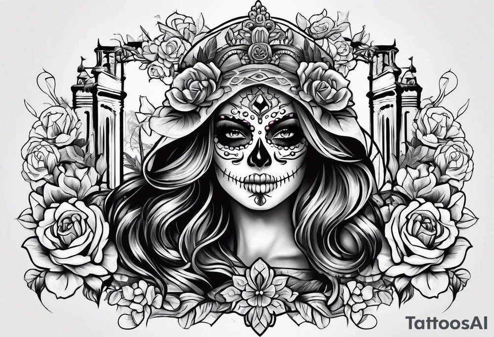 day of the dead tattoo idea