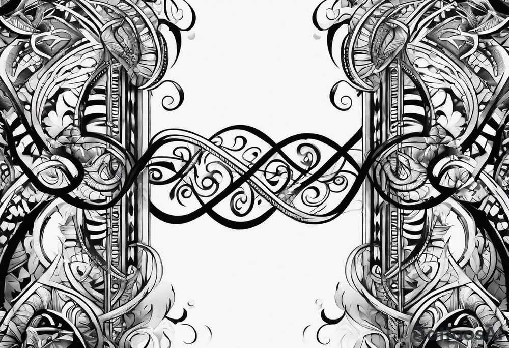 Dna strand tattoo idea