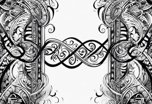 Dna strand tattoo idea