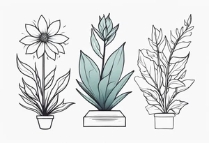 Ghost plant tattoo idea