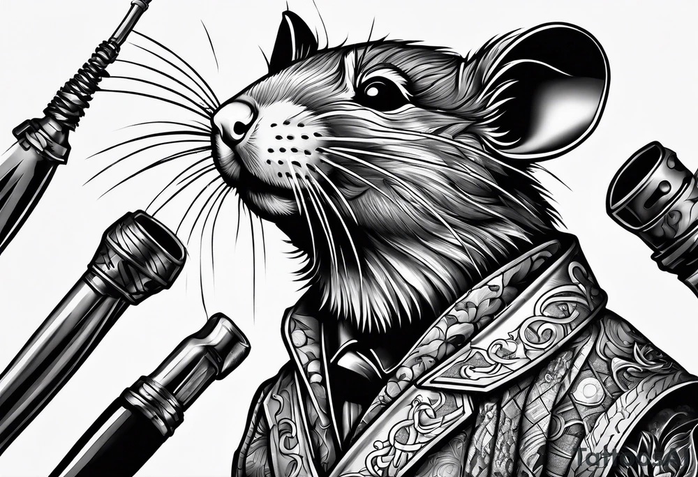Rat welding weapons tattoo idea