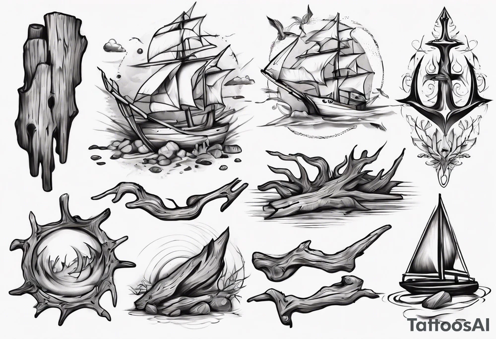 Driftwood tattoo idea