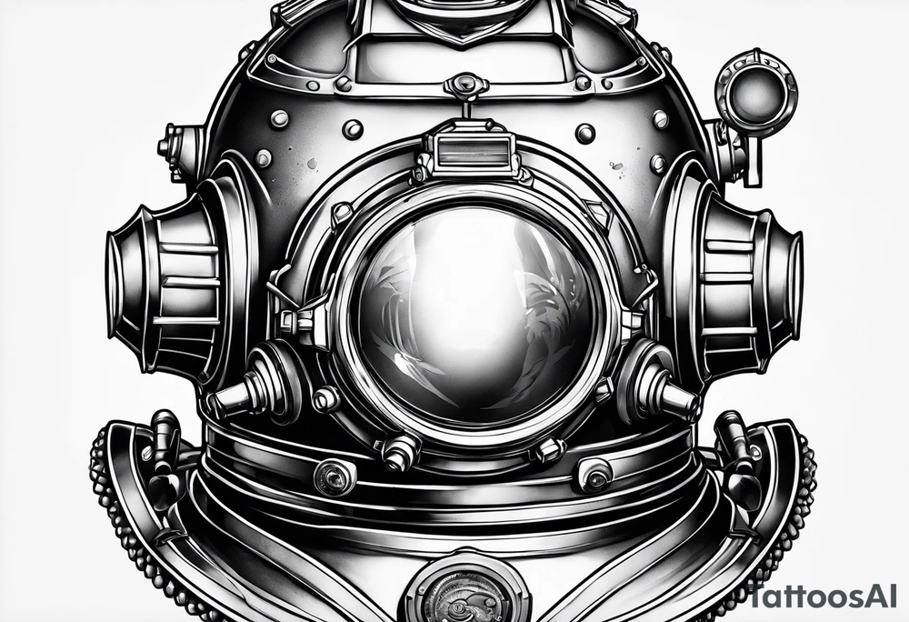 mark v diving helmet tattoo idea