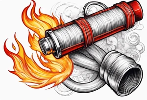 Fire hose tattoo idea