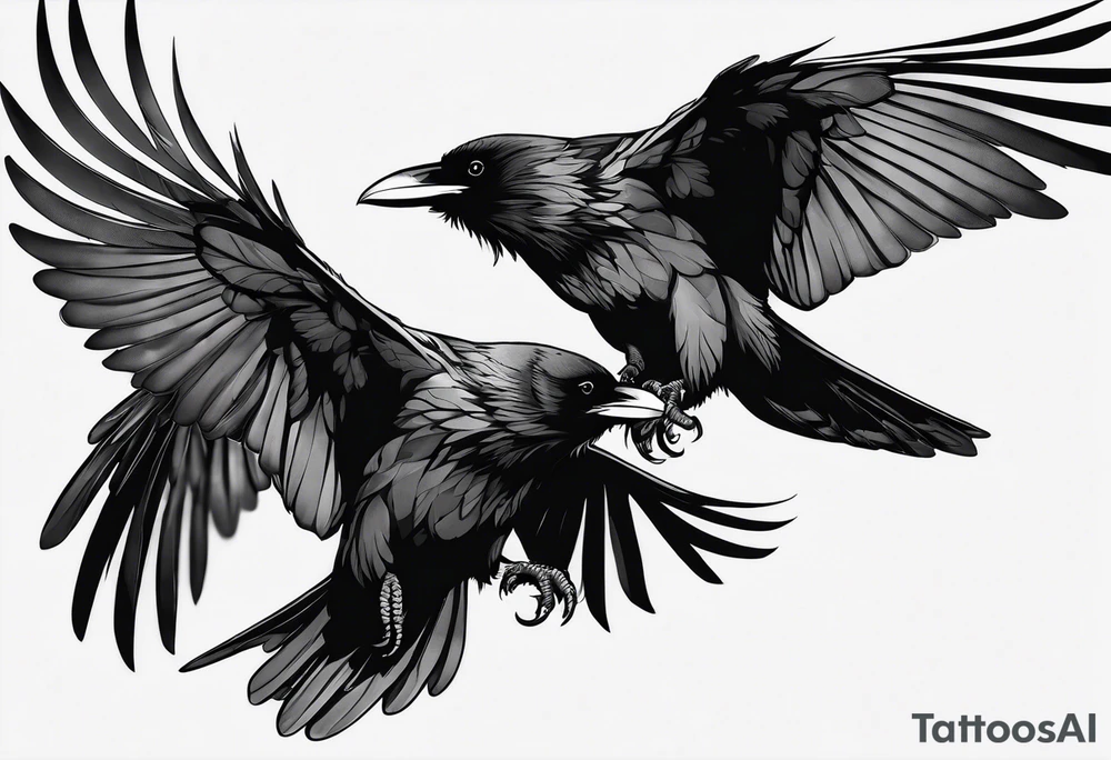 three ravens tattoo idea