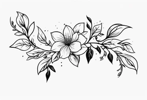 Longer Vines of Flores tattoo idea