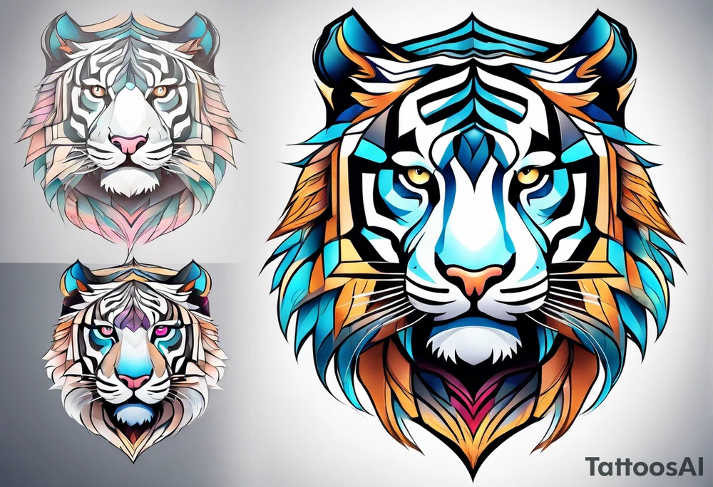 Tiger Head tattoo idea