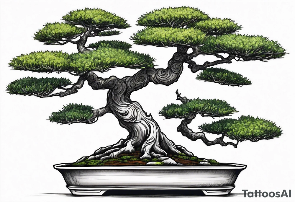 bonsai tree tattoo idea