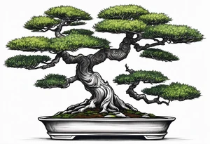 bonsai tree tattoo idea