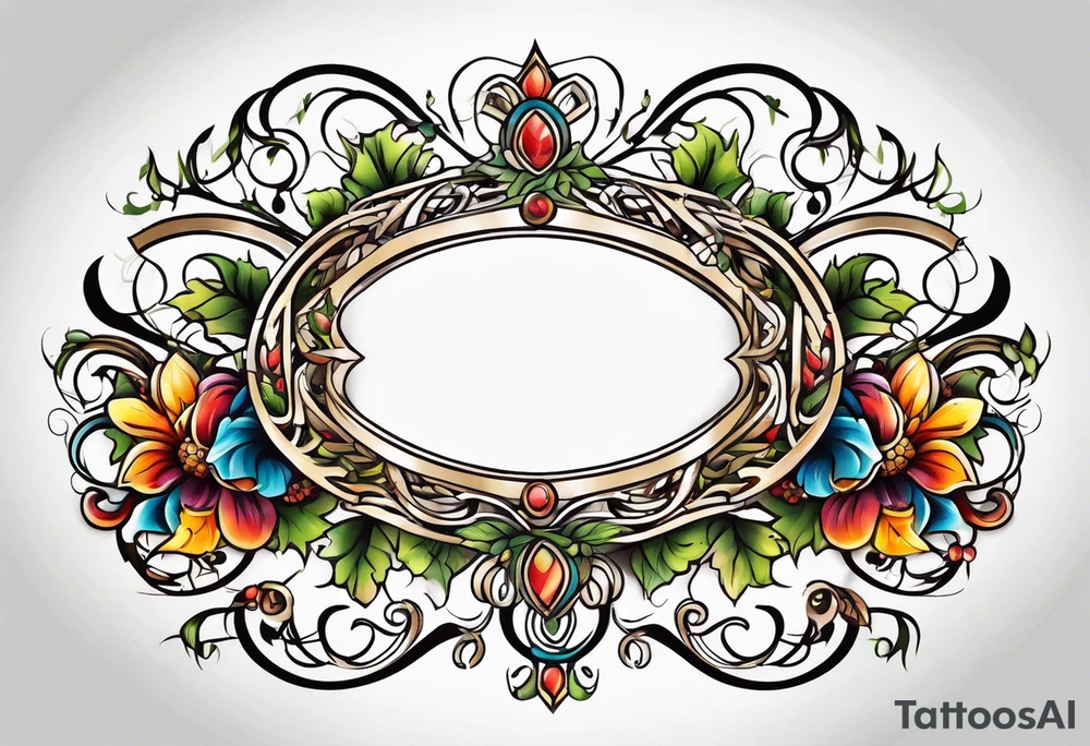 Oval vines, tattoo idea