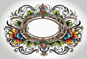 Oval vines, tattoo idea