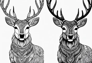 Cerf eiktirnir tattoo idea