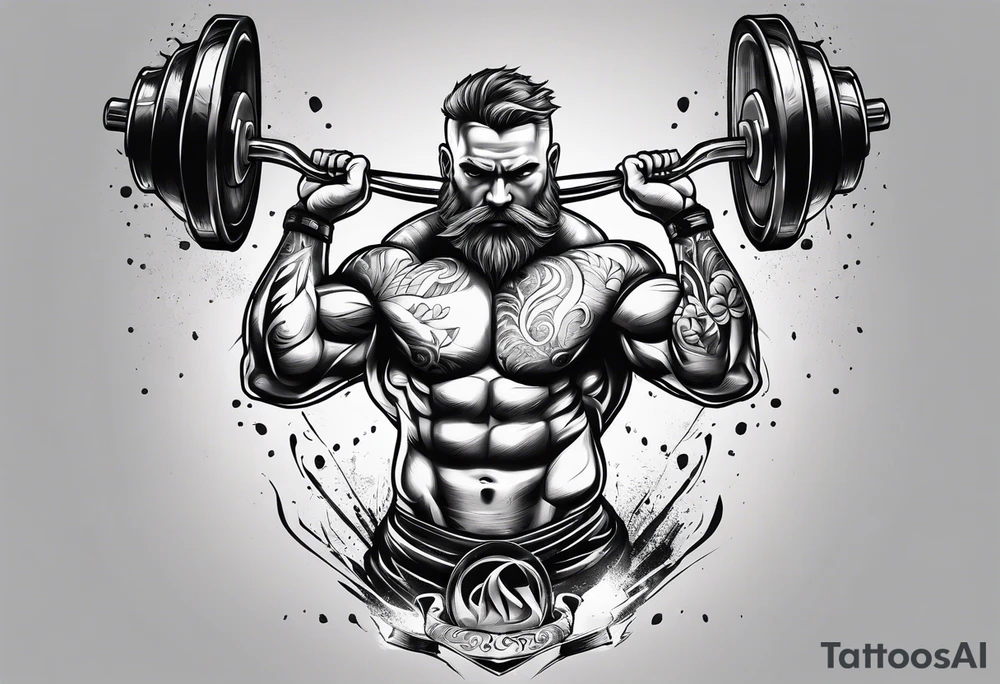 Weight lifting tattoo idea