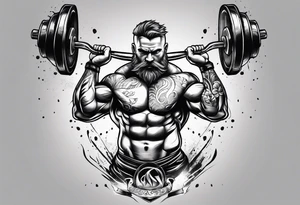 Weight lifting tattoo idea