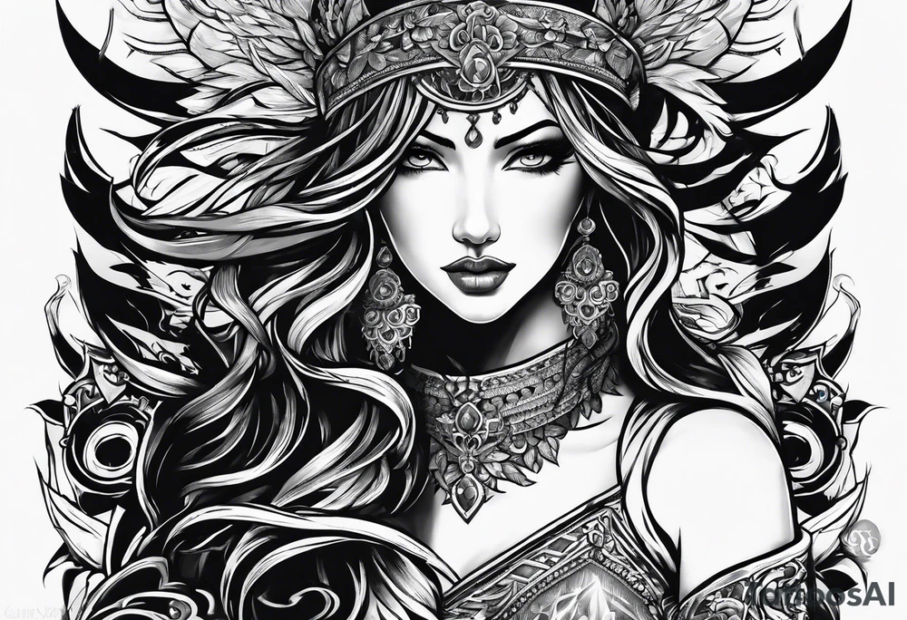 Wrath as a person tattoo idea