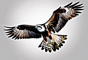 osprey taking off tattoo idea