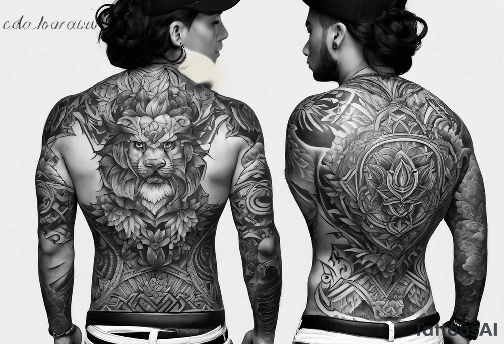 full back tattoo tattoo idea