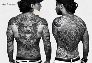 full back tattoo tattoo idea