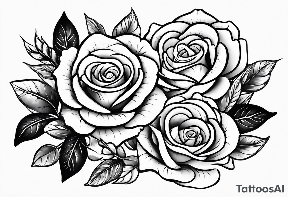 Weiße Taube mit Rose tattoo idea