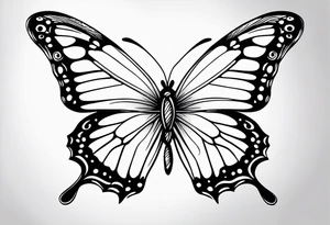 butterfly small tattoo idea