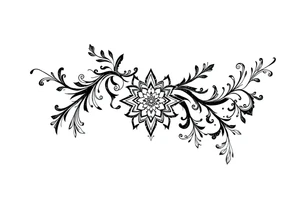 mytical shaman and mytolog style ornametn with ancient rhyme tattoo idea