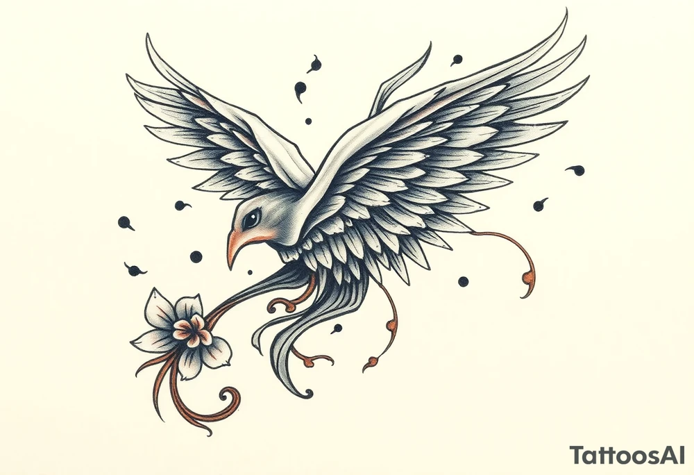 A tatuagem deve expressar força, liberdade e conexão com a multiplicidade da vida, incorporando elementos abstratos e fluidos, com linhas que sugiram movimento e transformação contínua. Evite clichês e busque um design original e significativo. Utilize técnicas de miimalismo, pontilhismo e aquarela. tattoo idea