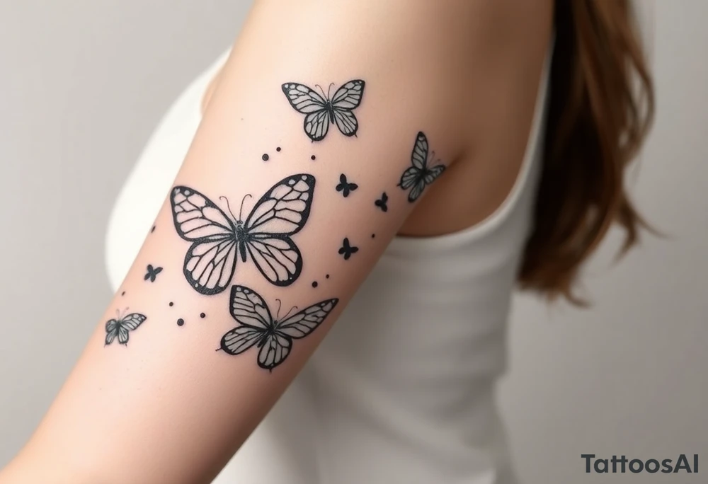 Butterflies tattoo idea
