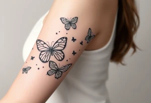 Butterflies tattoo idea