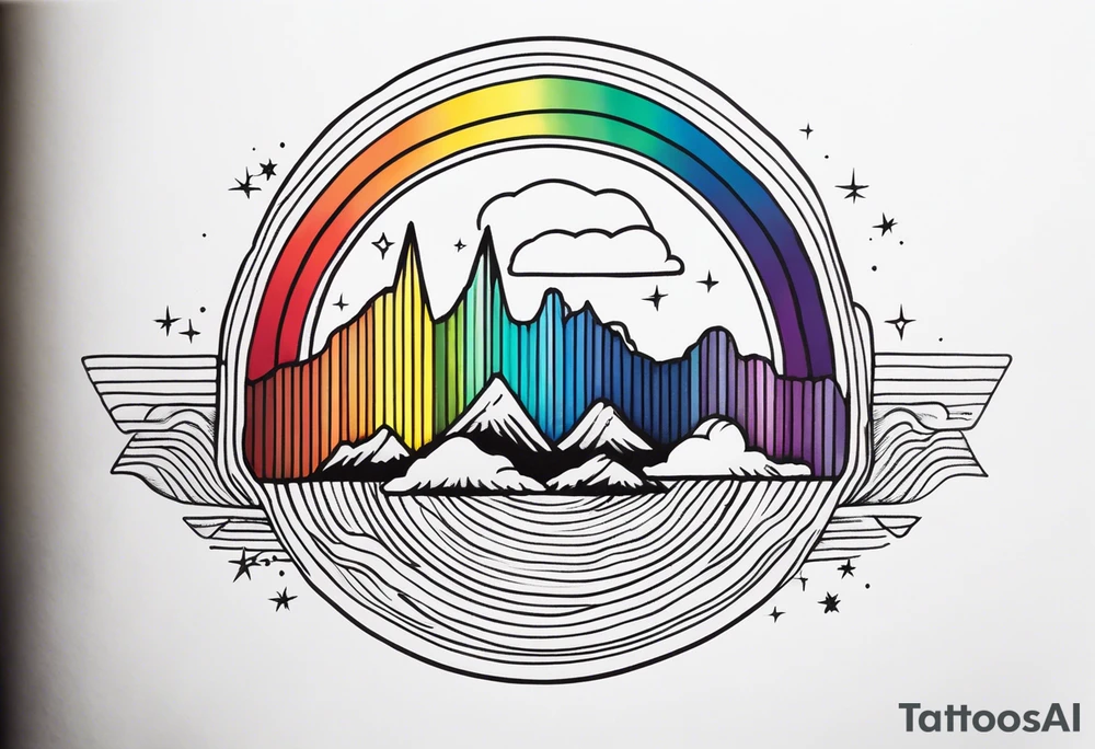 electromagnetic spectrum tattoo idea