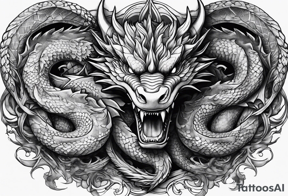 3 dragons tattoo idea