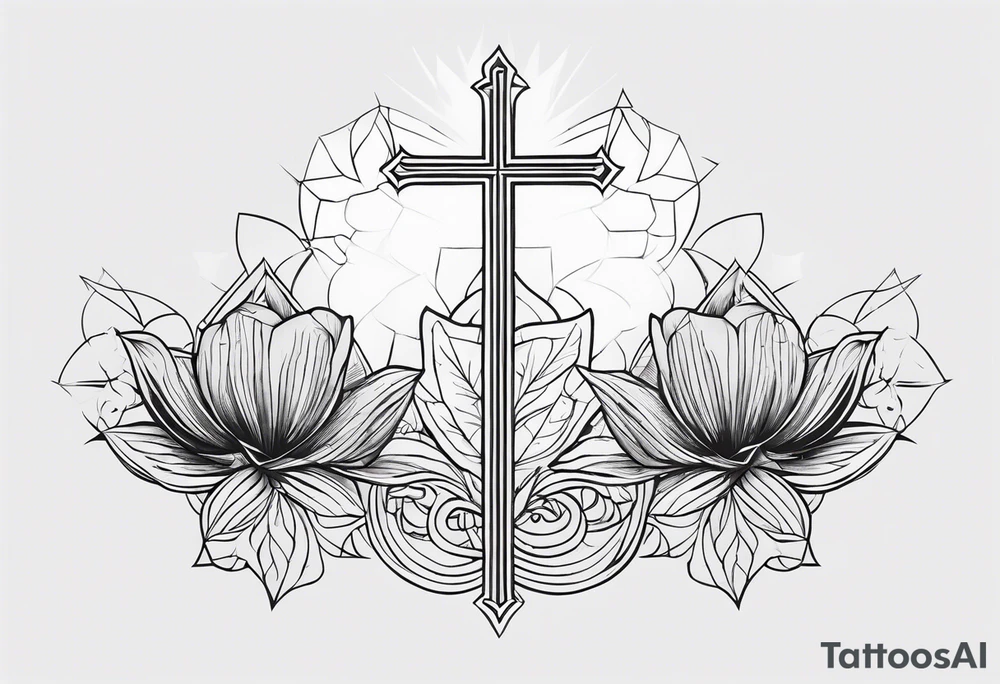 christian  minimalist tattoo idea