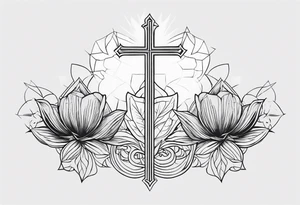 christian  minimalist tattoo idea