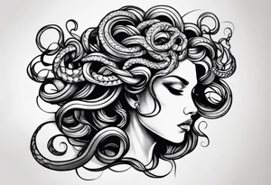 Medusa side view for forearm tattoo tattoo idea