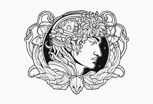perseus holding medusas head tattoo idea