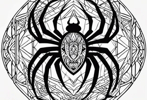Neotribal spider tattoo idea