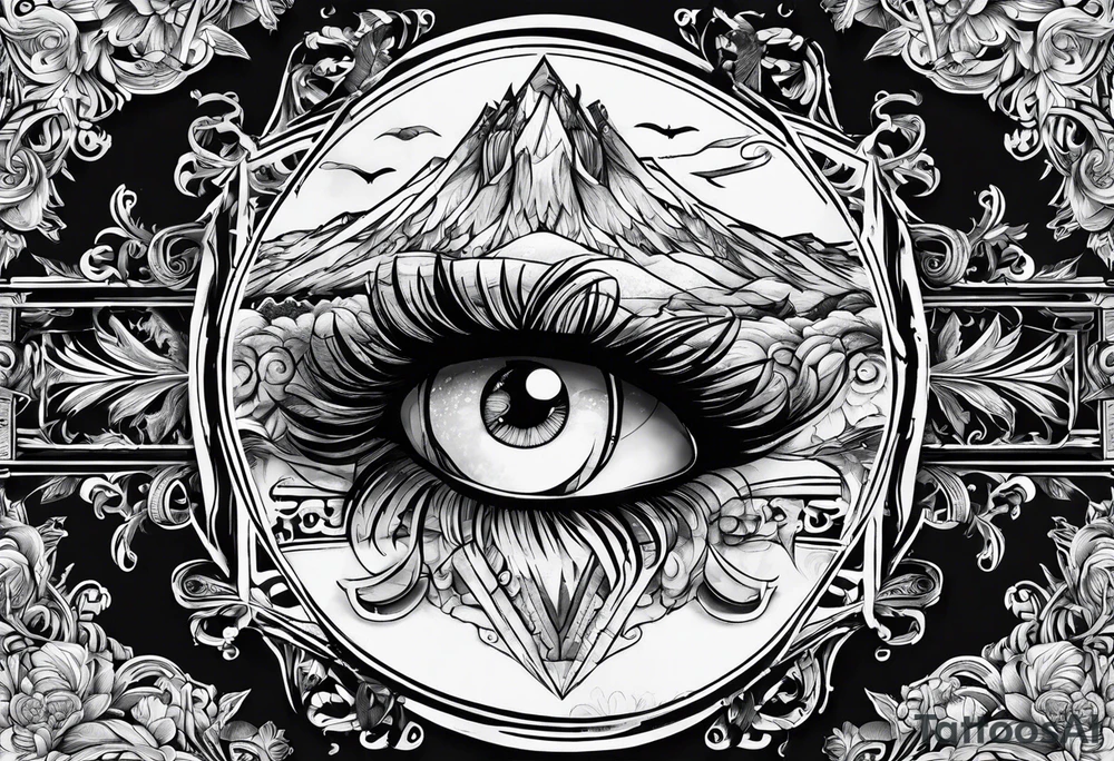 A.O. In big letters across the sky tattoo idea A.O. In big letters across the sky tattoo idea