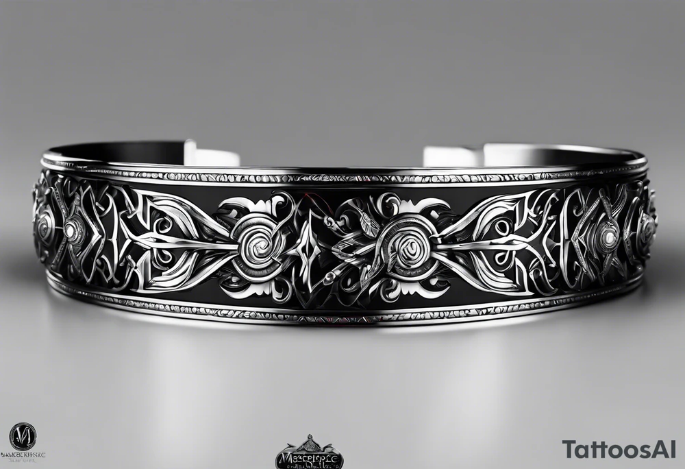 scottish bracelet with MKB tattoo idea