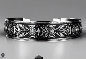 scottish bracelet with MKB tattoo idea